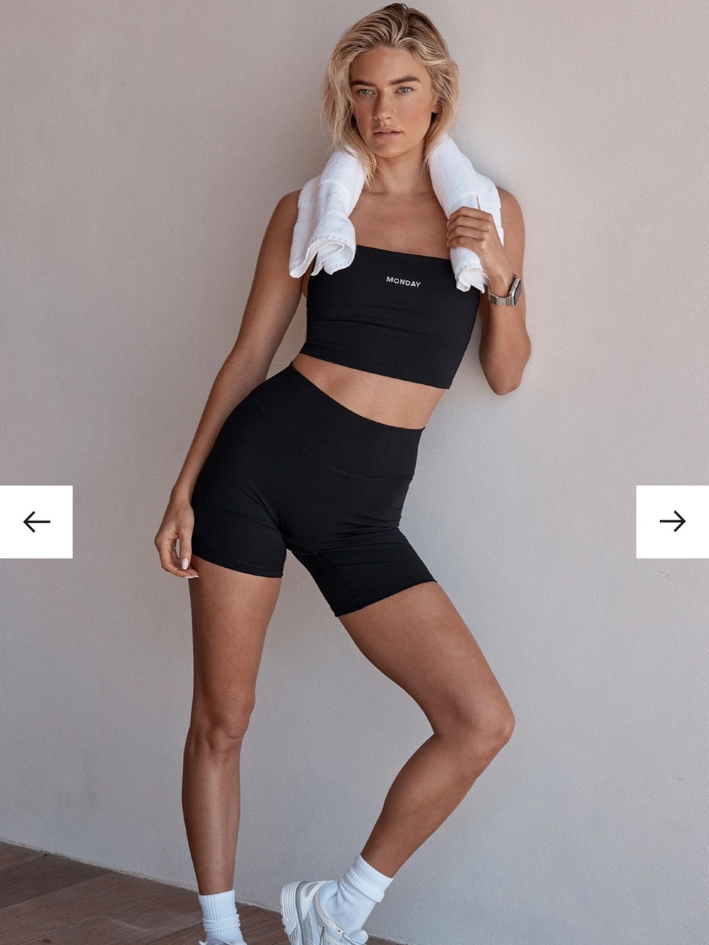 Monday Body Tank Bra and Biker Short Set